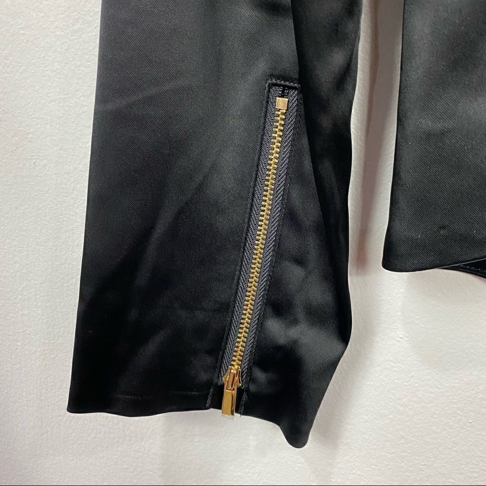 Cache Satin Black Blazer New Without Tags - Picture 3 of 5